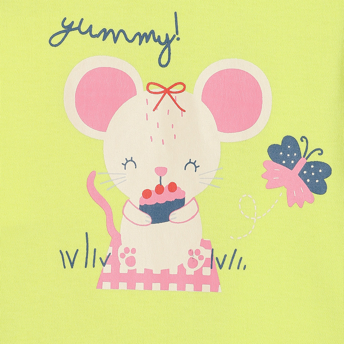 Girls Green/Pink Knit Top