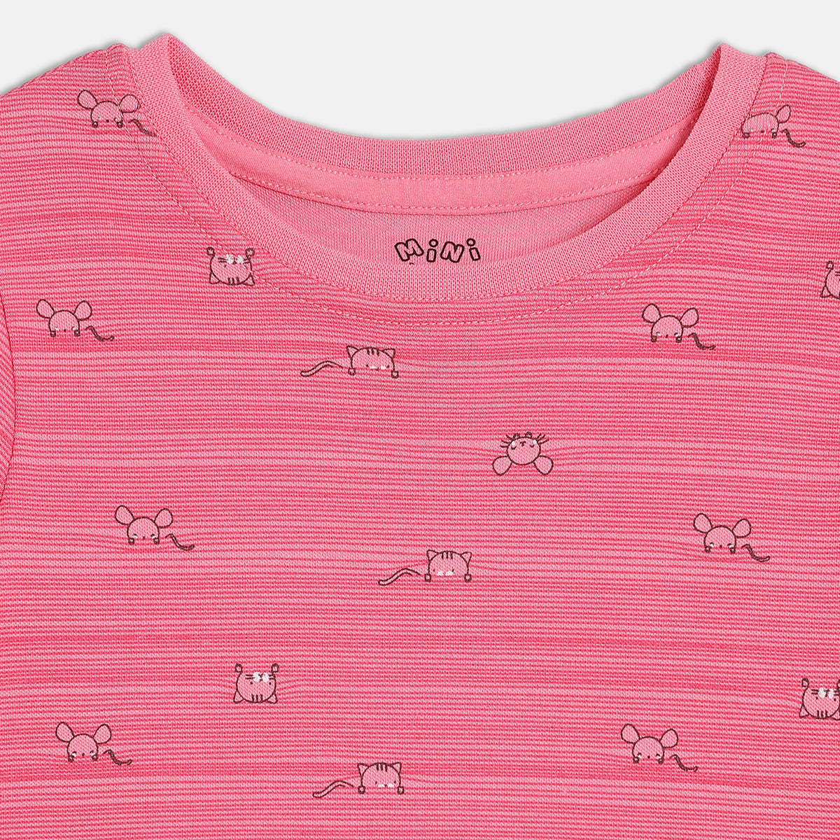 Girls Green/Pink Knit Top