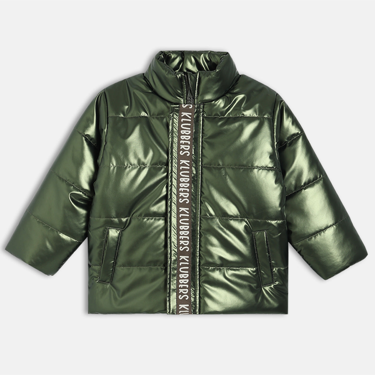 Boys Cotton Full Sleeves Solid Jacket - Olive Green