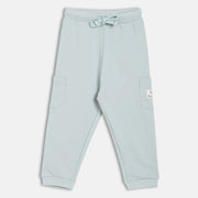 Boys Cotton Solid Joggers - Grey