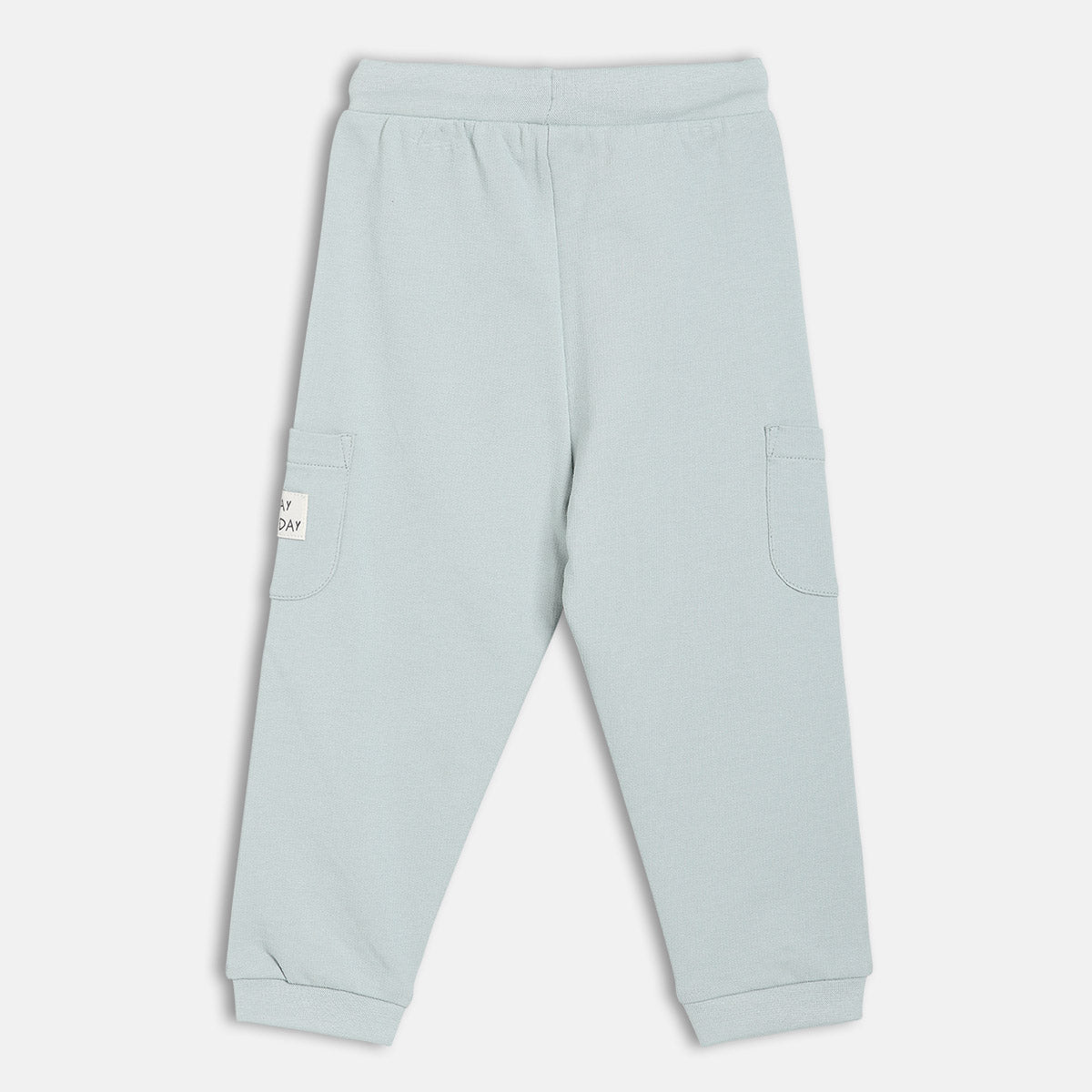 Boys Cotton Solid Joggers - Grey