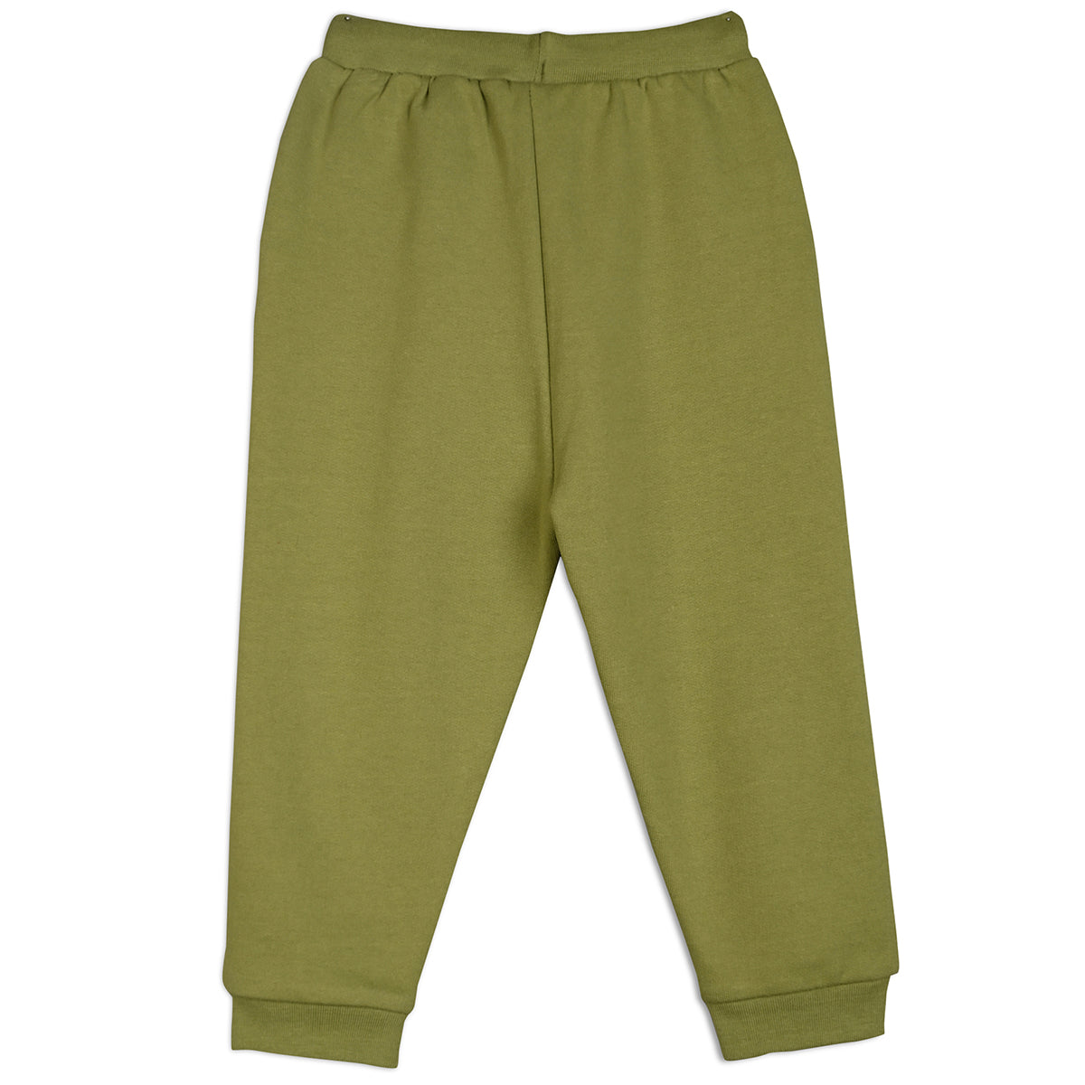 Boys Olive Elasticated Full Length Knit Bottom