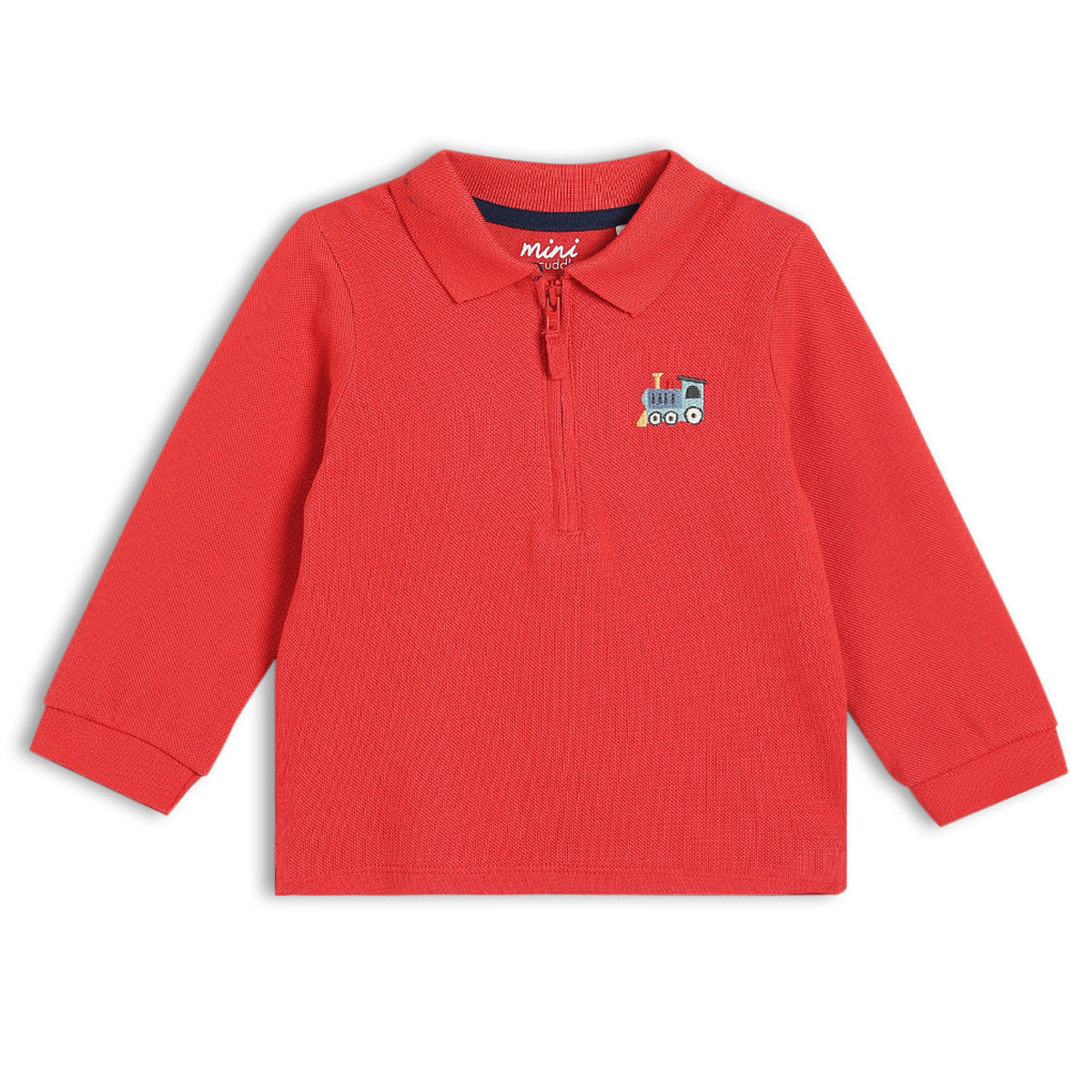 Red Baby Boys Full Sleeve Polo