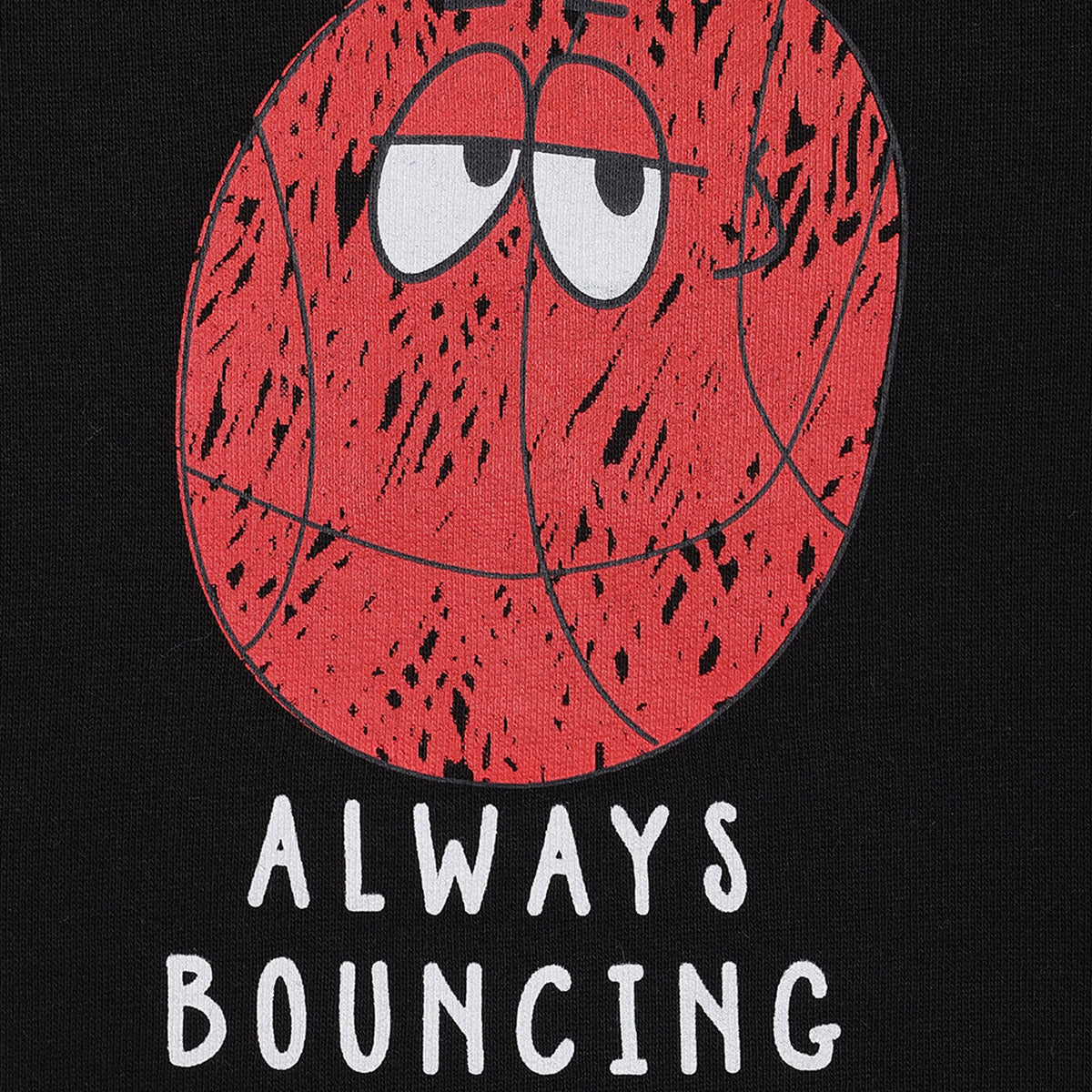 Boys Cotton Full Sleeve Typography Printed Sweatshirt - Black