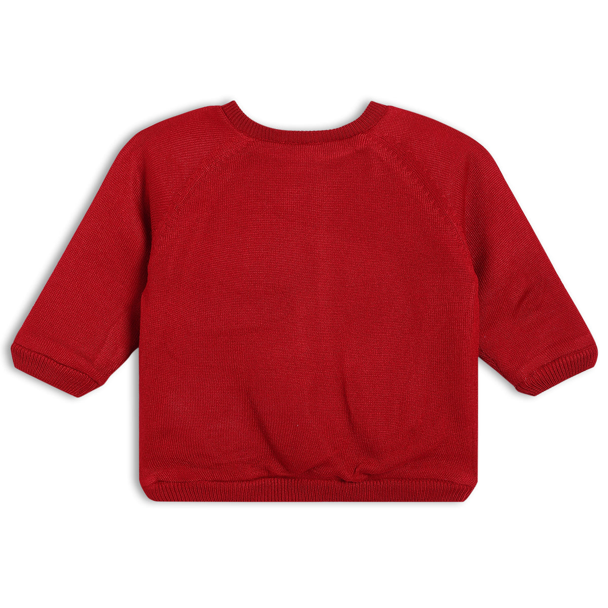 Boys Round Neck Full Sleeve Sweater - Red