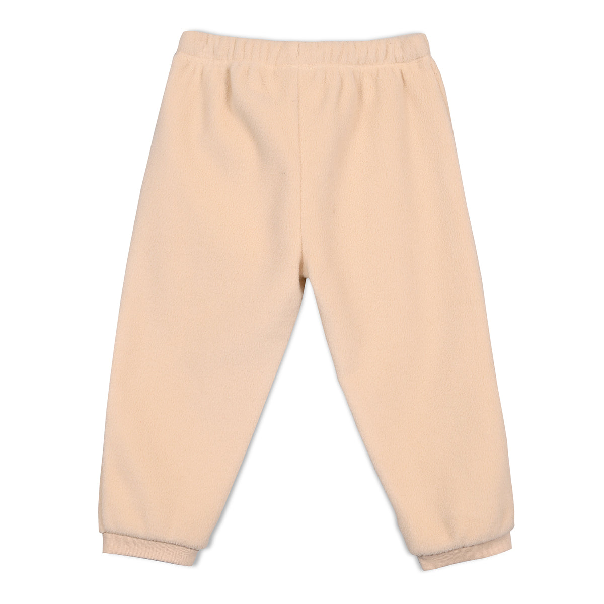 Boys Cotton Full Sleeve Text Printed Clothing Set - Beige