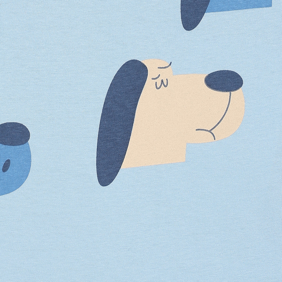 Boys Cotton Full Sleeves Animal Printed Tee - Blue