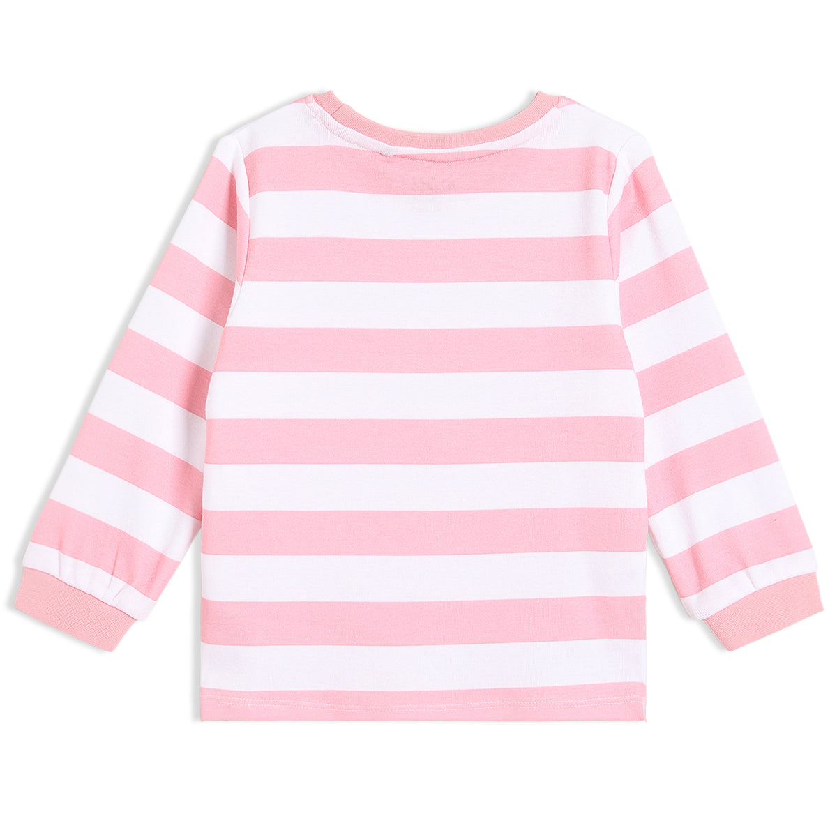 Baby Girls Smile Embroidered Dungaree 2 piece Set, Multicolor