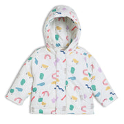 Baby Girl Wiggle Print Jacket, Multicolor