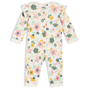 Baby Girl Floral Printed Romper, Multicolor