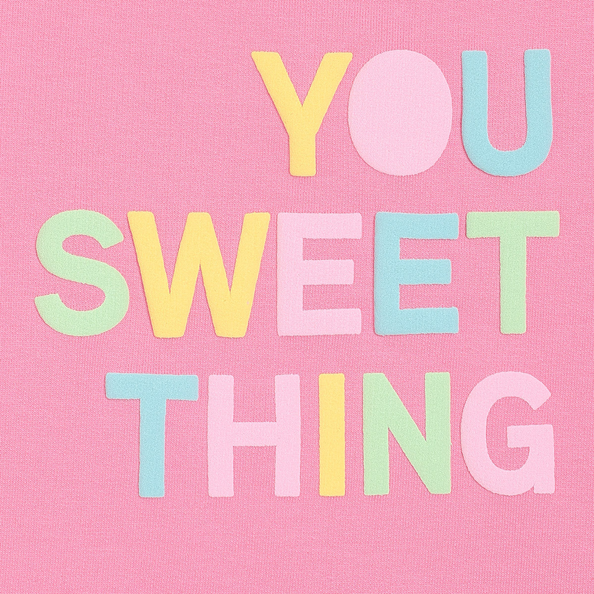 Girls Cotton Full Sleeves Text Printed Sweatshirt - Pink