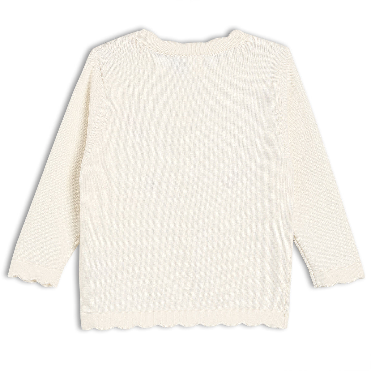 Baby Girls Embroidered Cardigan, White