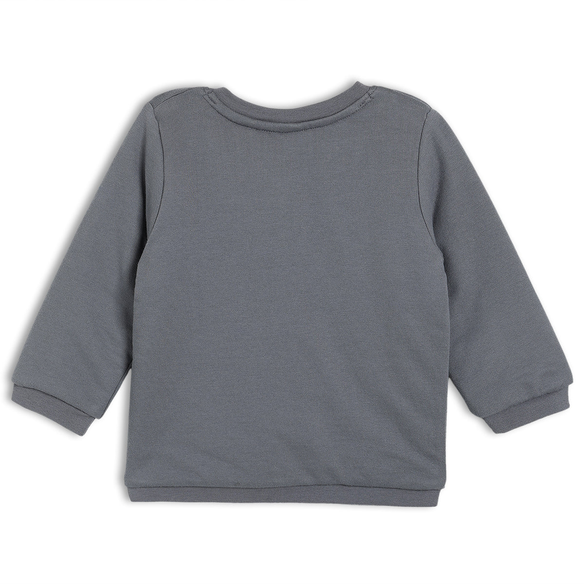 Grey Baby Unisex Round Neck Full Sleeve Sweat Shirt