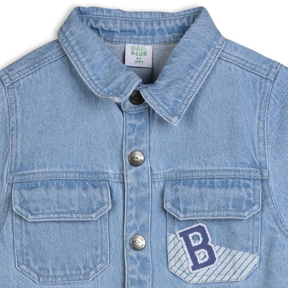 Boys Cotton Full Sleeve Solid Clothing Set - Blue