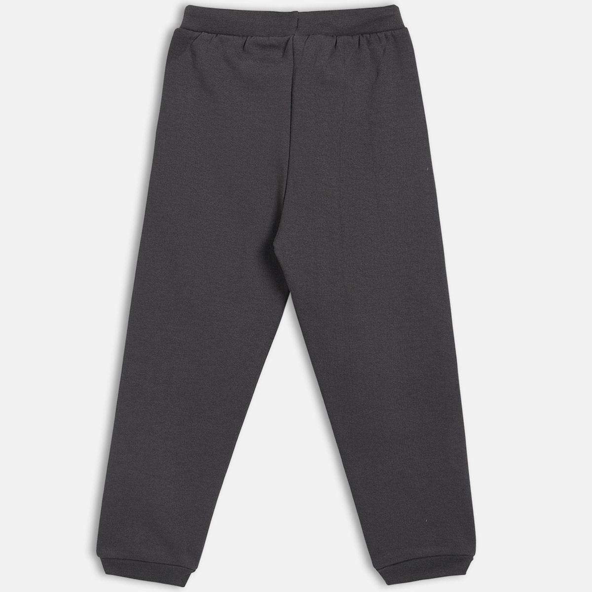 Girls Cotton Solid Joggers - Grey