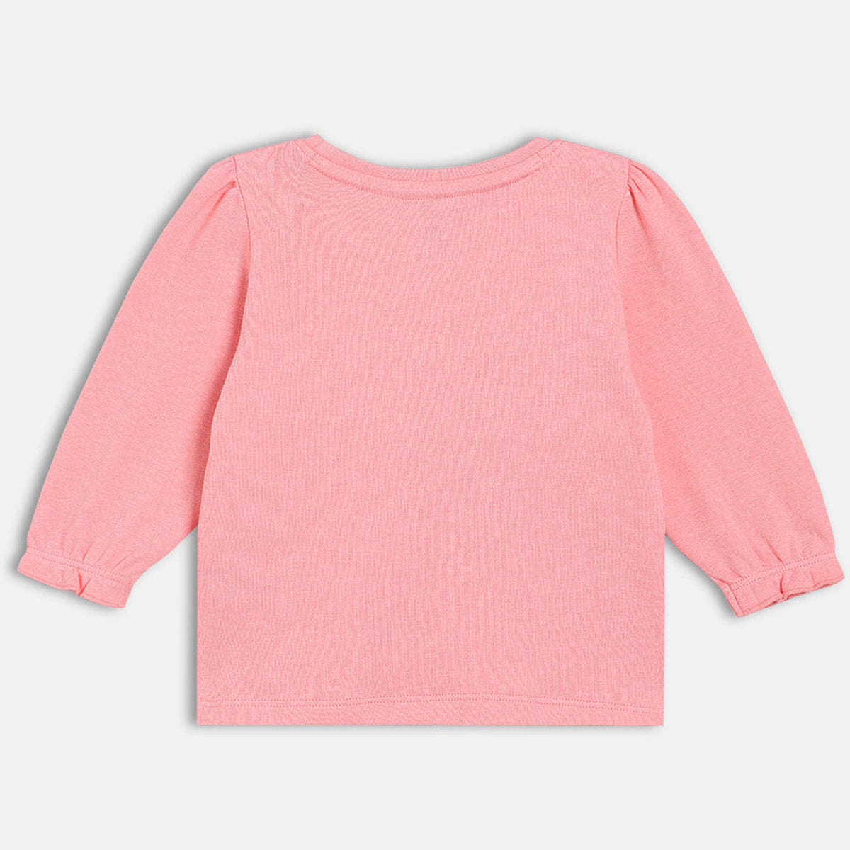 Girls Cotton Pack Of 2 Full Sleeves Text Printed Top - Yellow & Pink