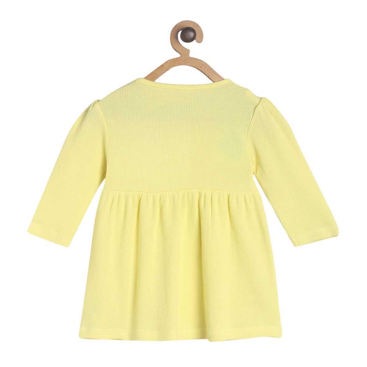 Pack of 1 knit dress - yellow for 0-3 Months
