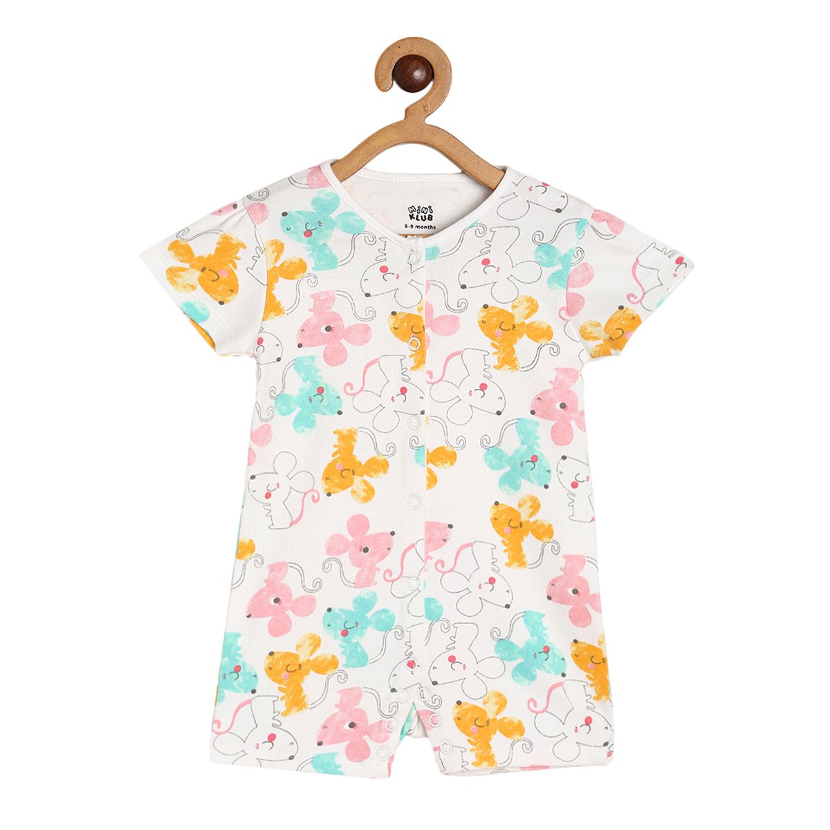 Girls Multicolor Pack Of 2 Romper