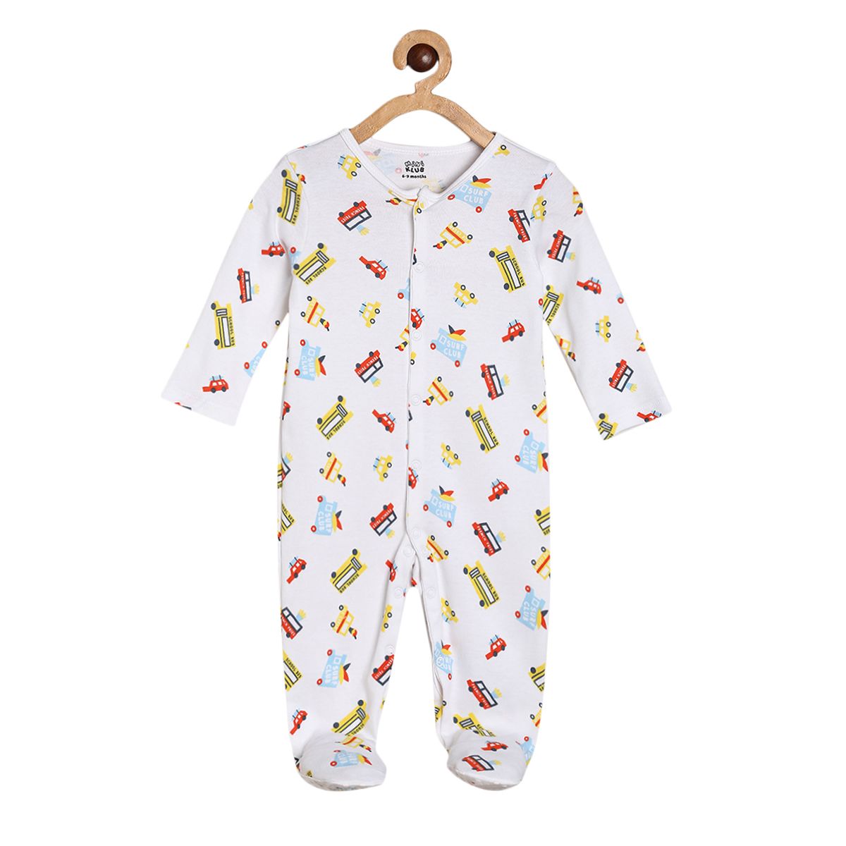 Boys Multicolor Pack Of 2 Sleep Suit