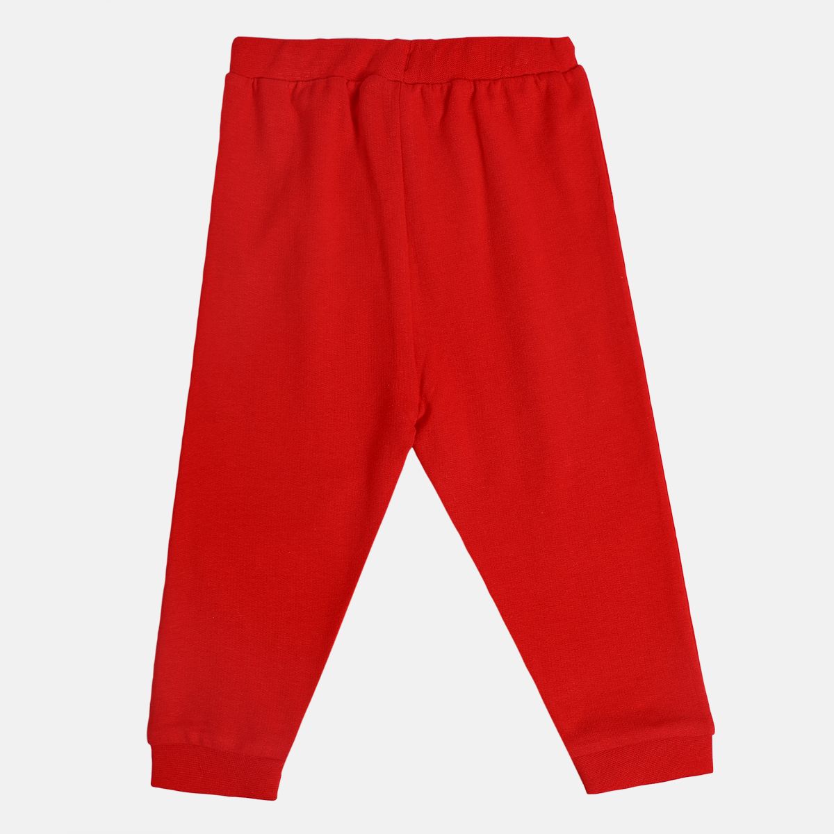 Boys Cotton Solid Joggers - Red