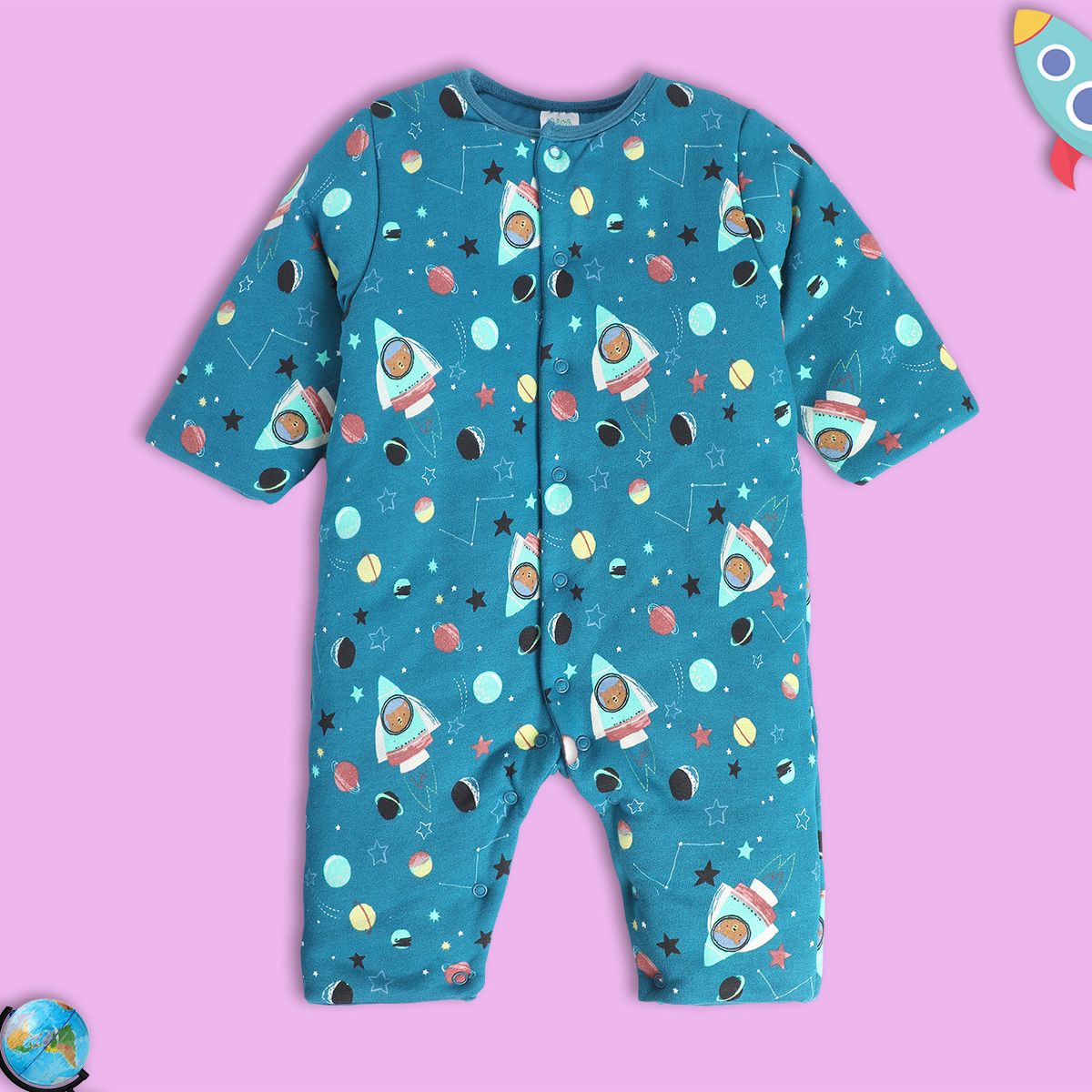Boys Blue Pack Of 1 Romper