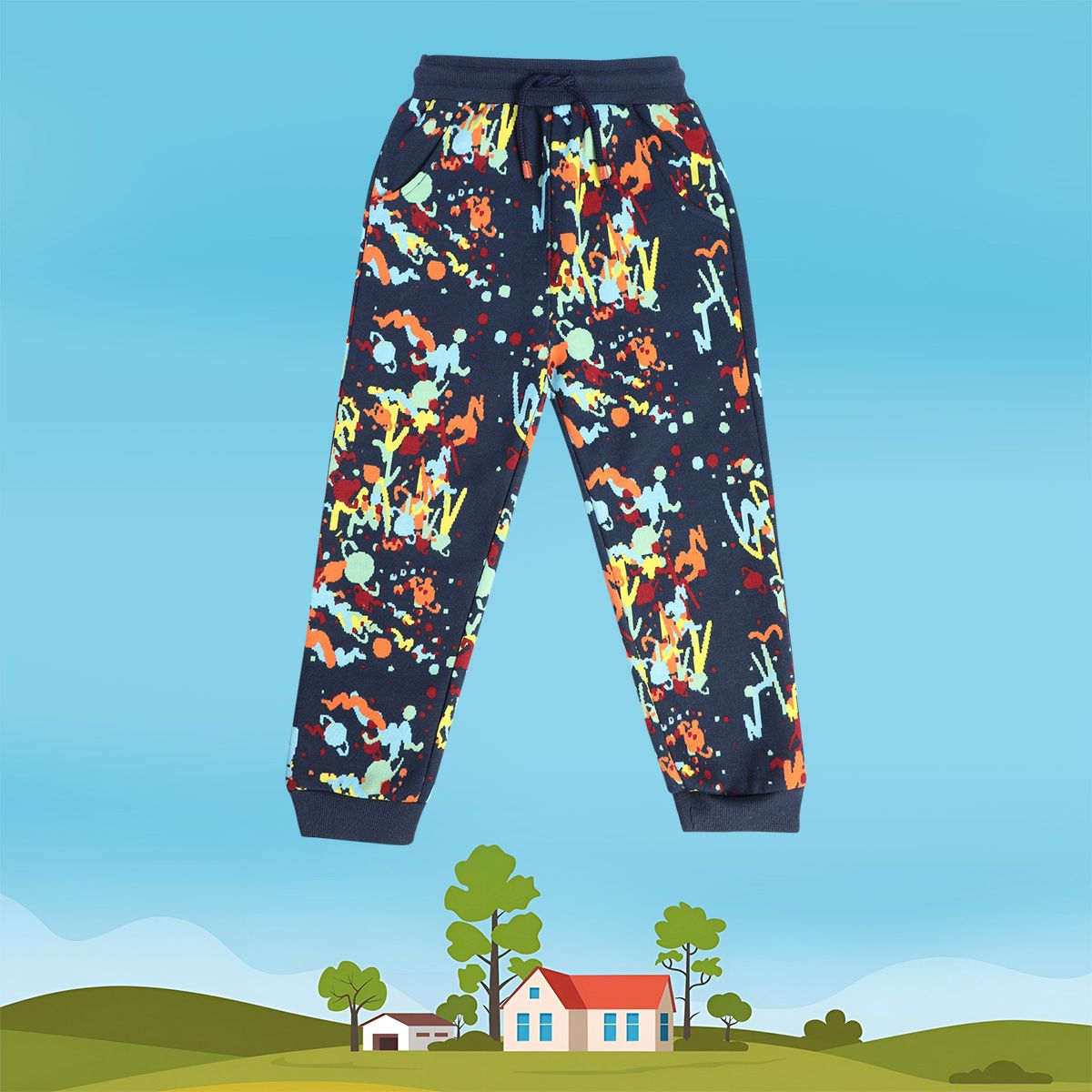 Boys Navy Blue Jogger