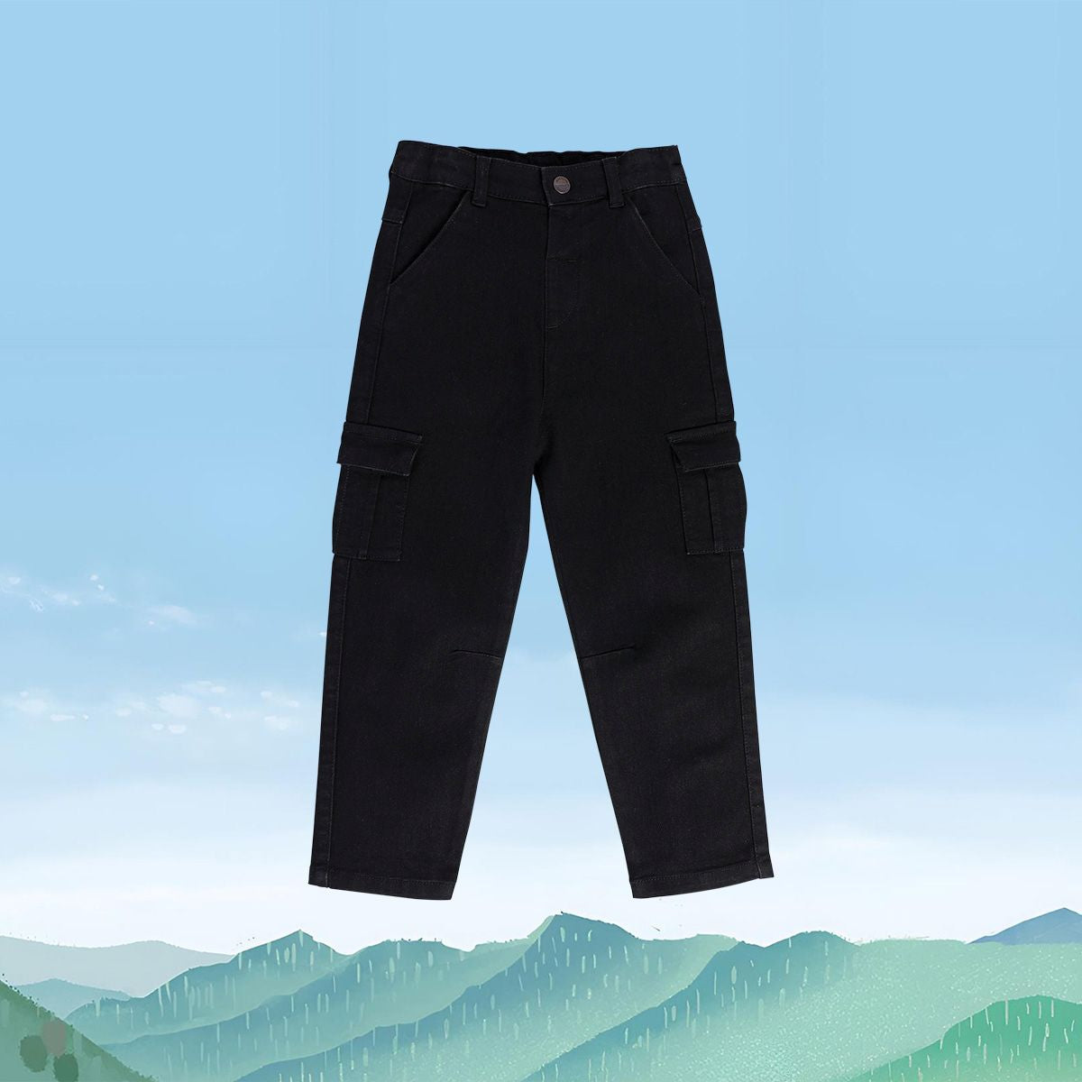 Boys Black Pack Of 1 Denim Pant