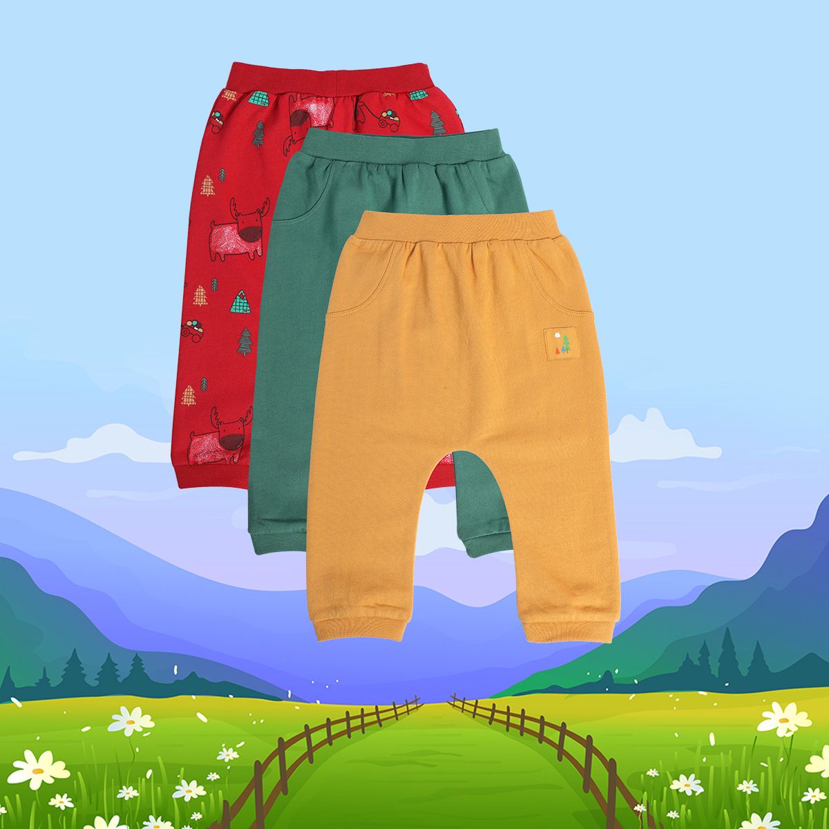 Boys Off White Knit Bottom