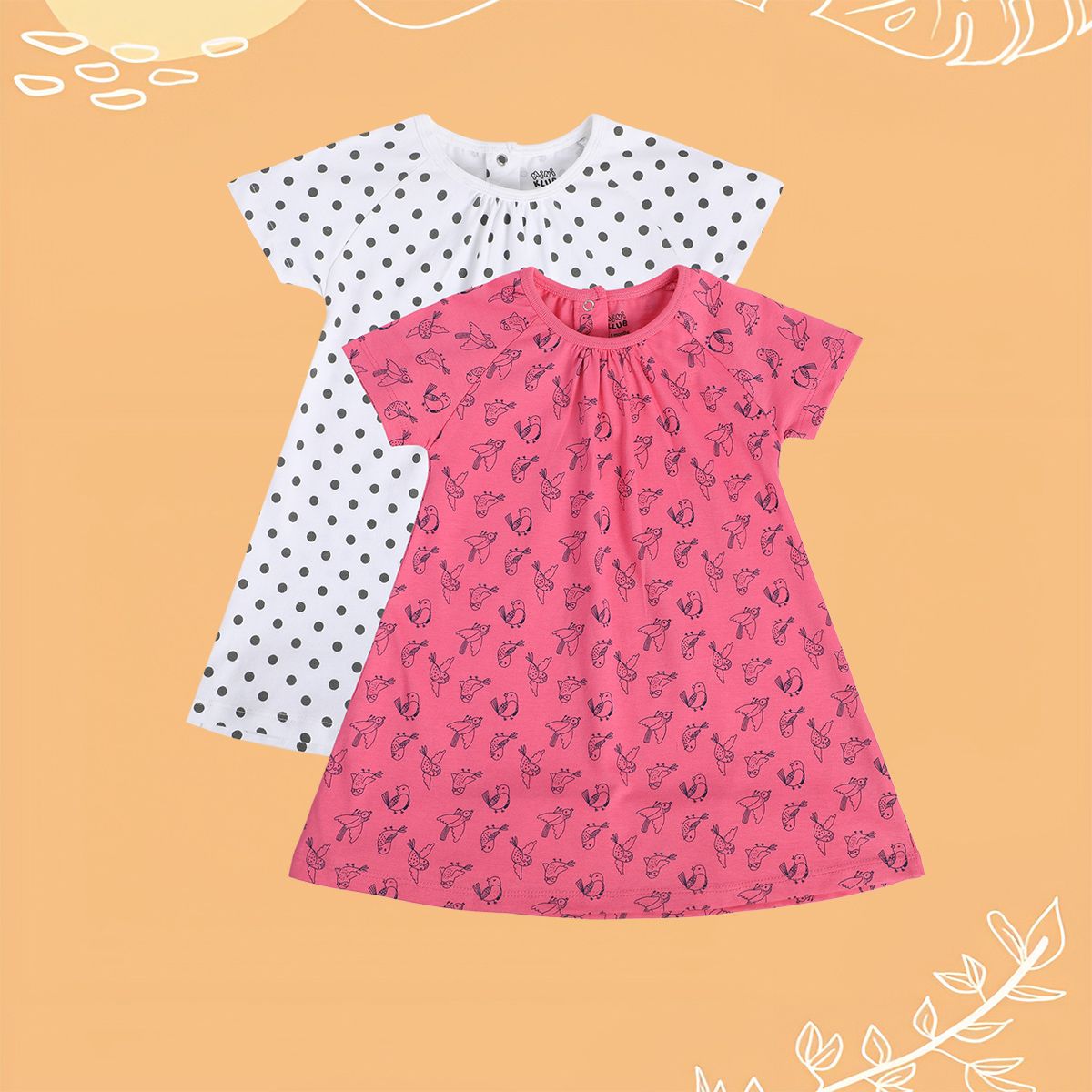 Girls Multicolor Pack Of 2 Dress