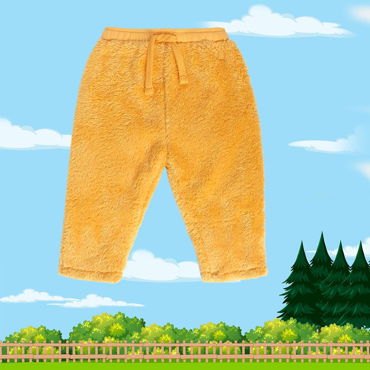 Girls Yellow Pack Of 1 Knit Bottom