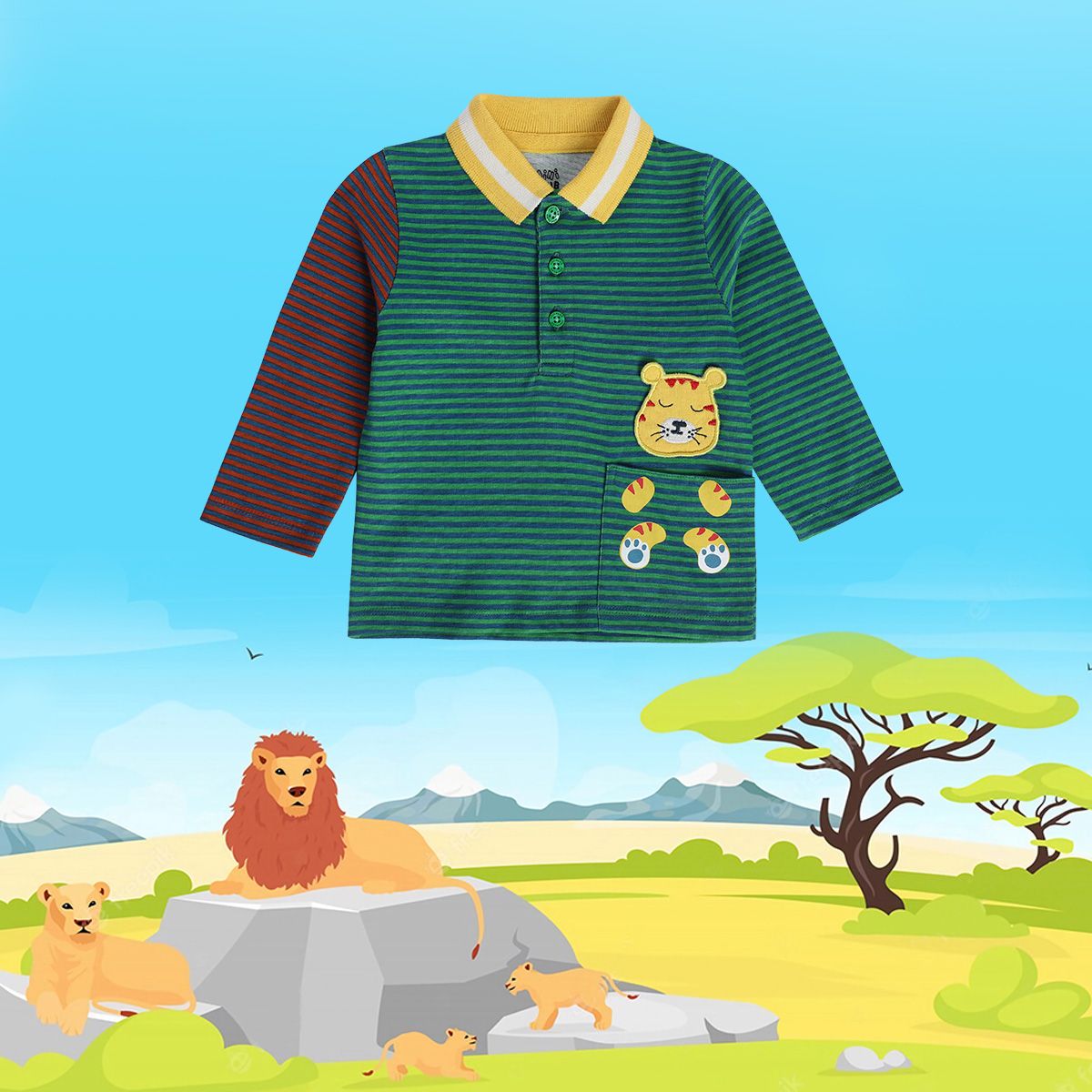 Boys Multicolor Pack Of 1 Polo