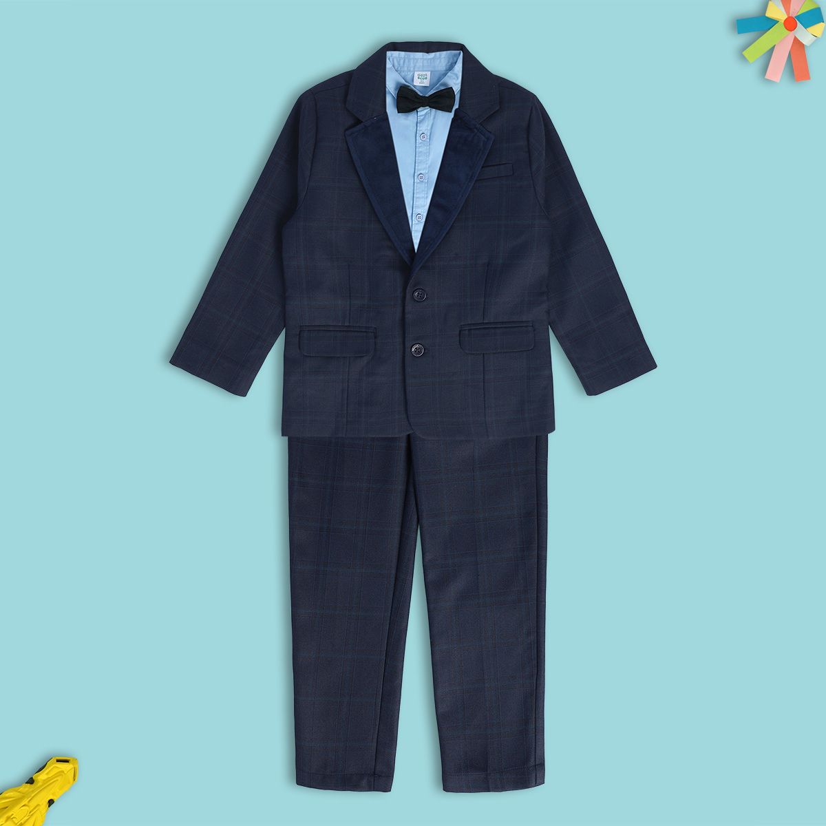 Boys Navy Pack Of 4 Coordinate Set