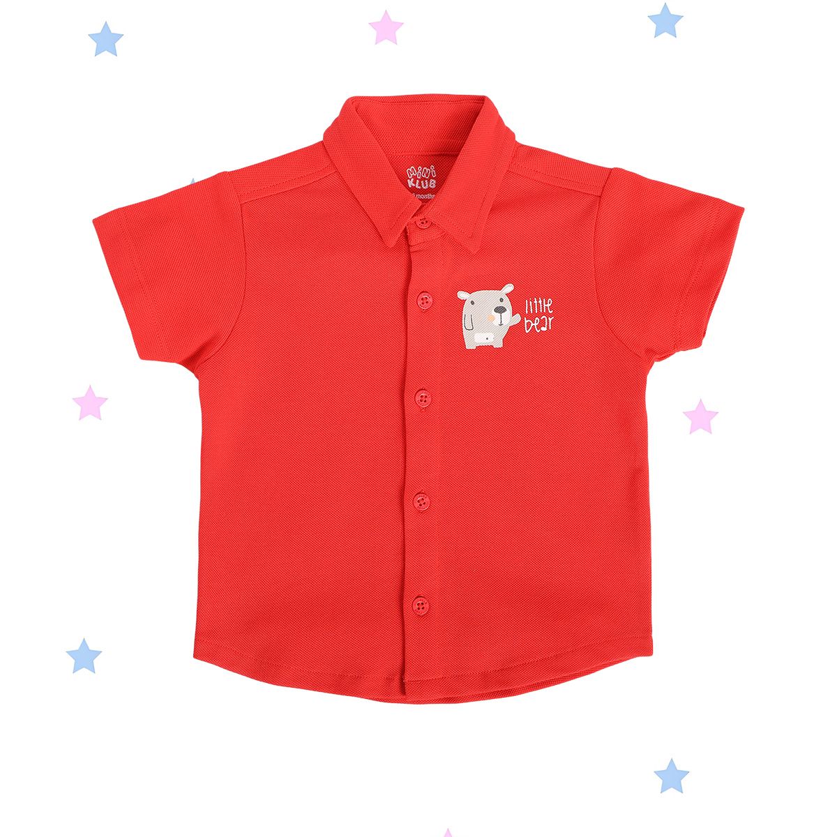 Boys Red Pack Of 1 Shirt