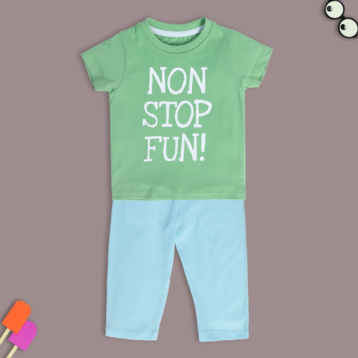Boys Multicolor Pack Of 2 Top And Bottom