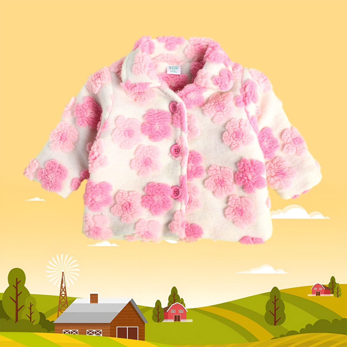 Girls Marshmallow Pack Of 1 Jacket