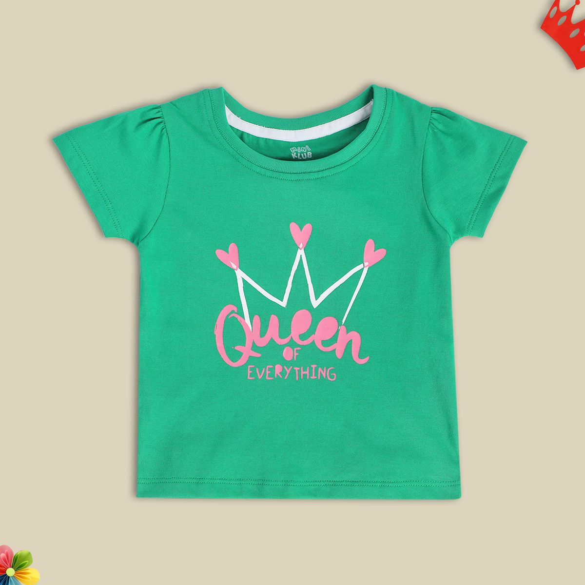 Girls Green Pack Of 1 Knit Top