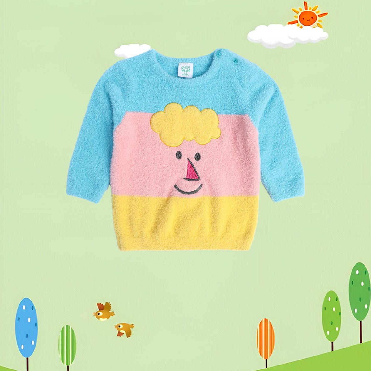 Girls Blue Pack Of 1 Sweater