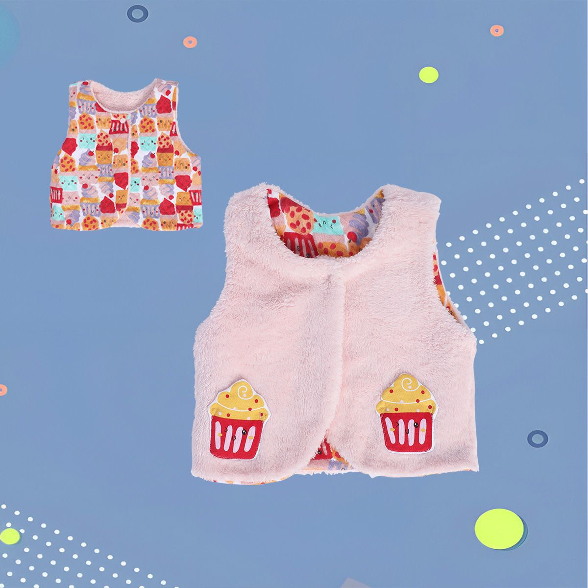 Girls Pink Pack Of 1 Gilet