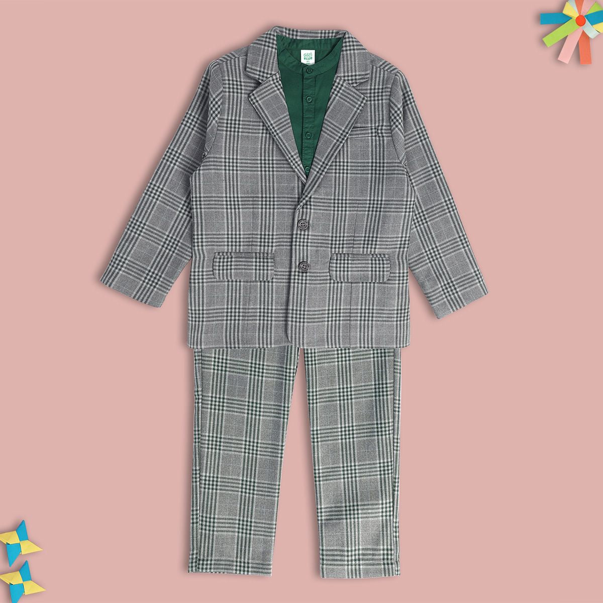 Boys Grey Pack Of 4 Coordinate Set