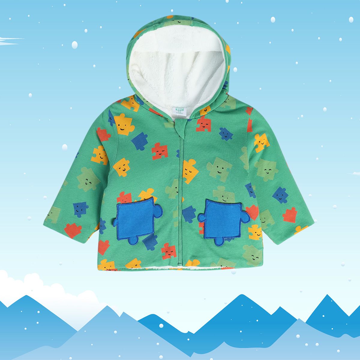 Boys Green Pack Of 1 Jacket