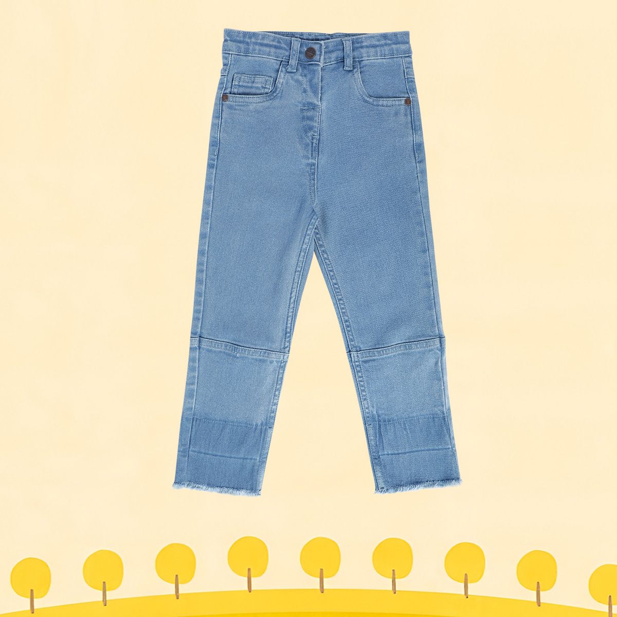 Girls Blue Pack Of 1 Denim Pant