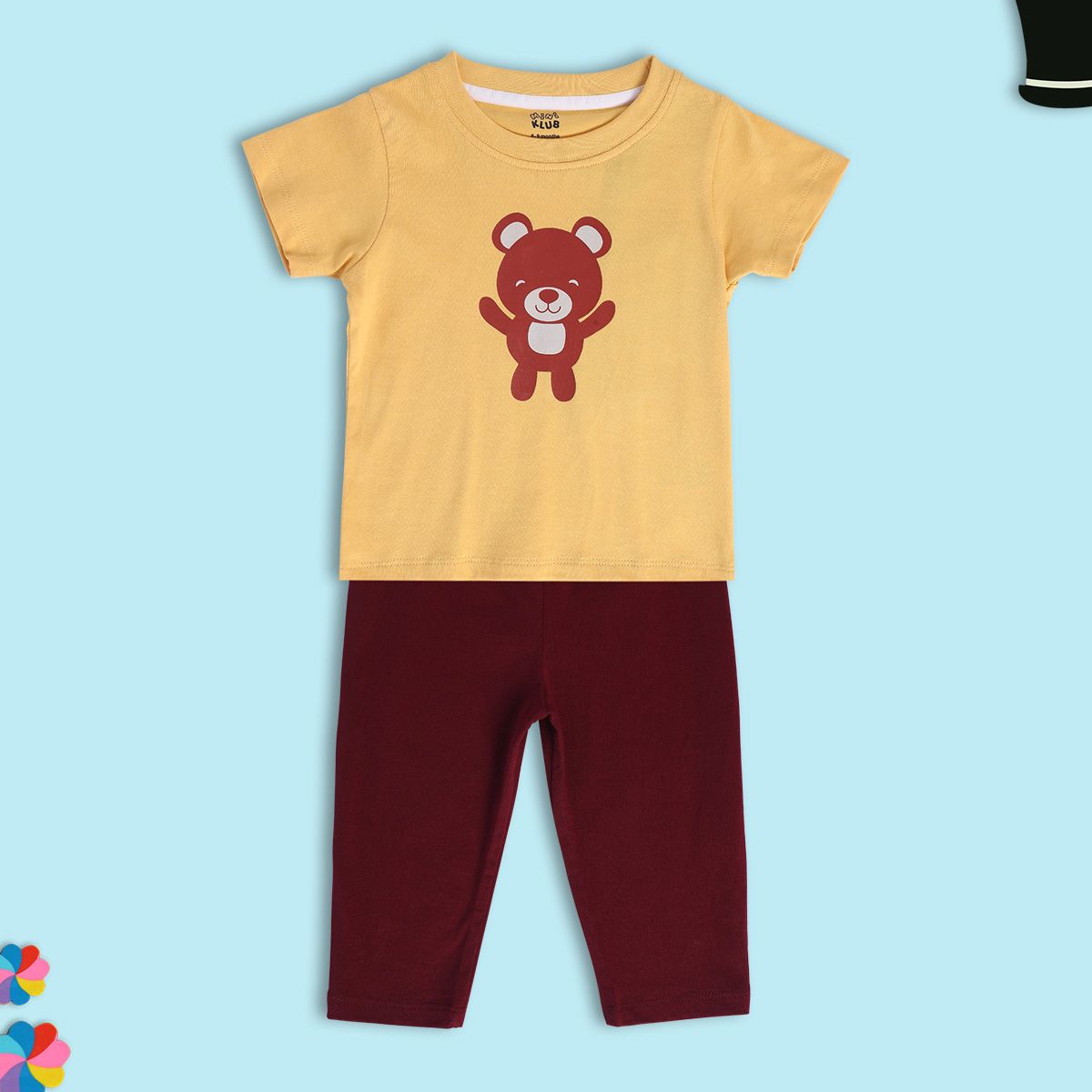 Boys Multicolor Pack Of 2 Top And Bottom