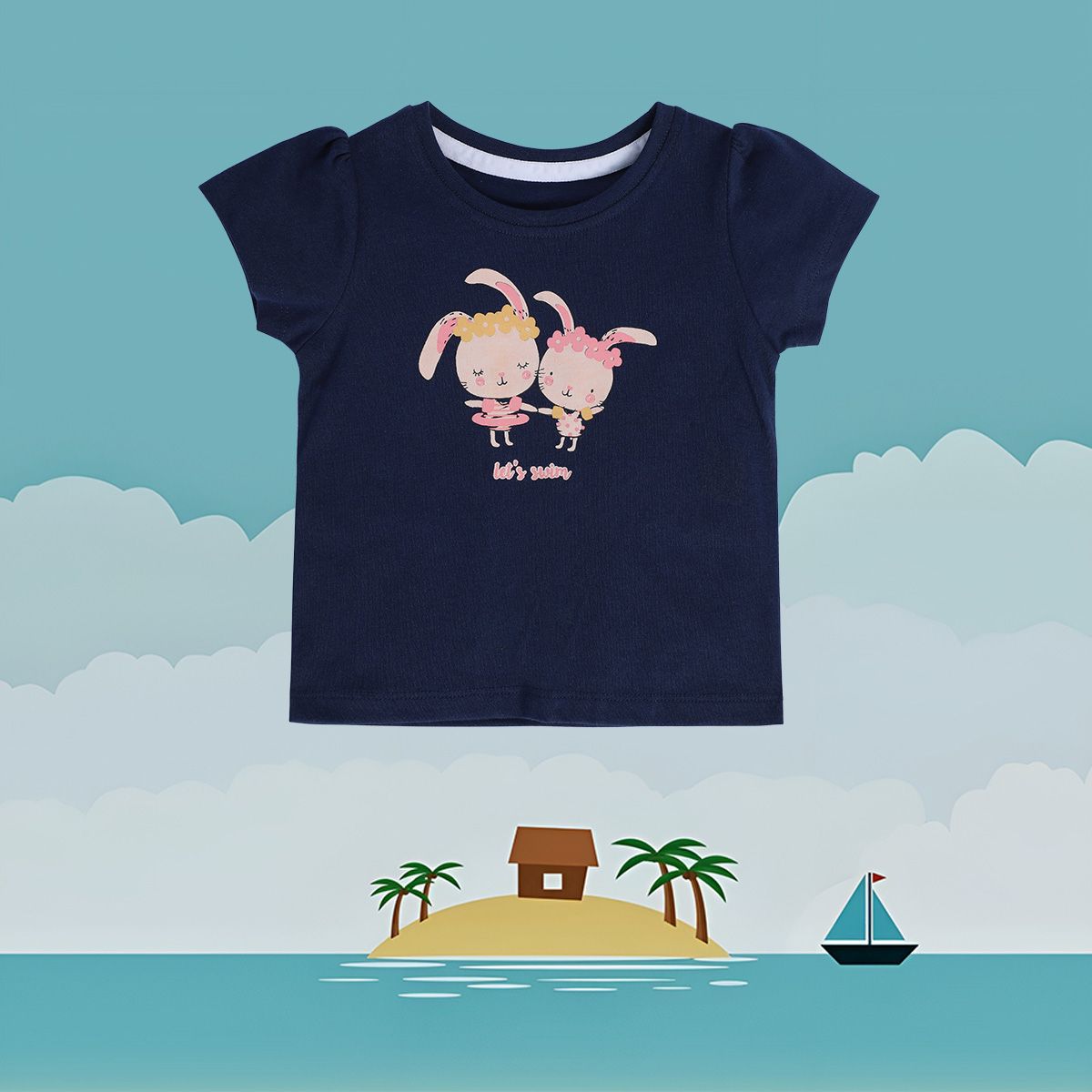 Girls Blue Pack Of 1 Knit Top