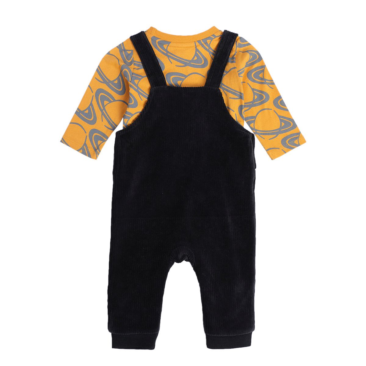 Boys Multicolor Pack Of 2 Dungaree Set