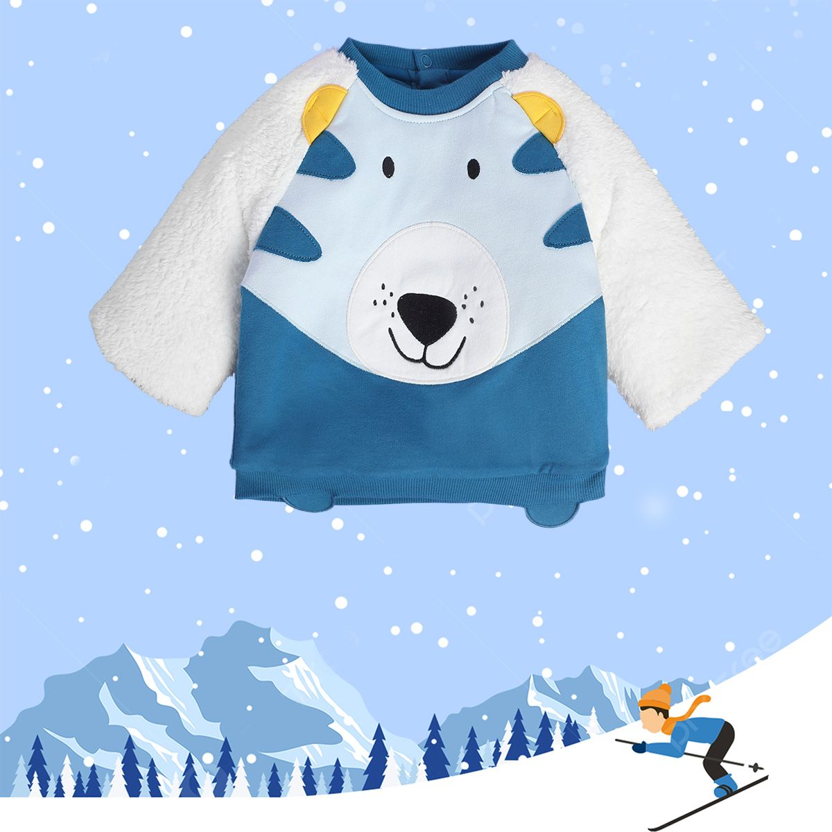 Boys Blue Pack Of 1 Sweat Shirt