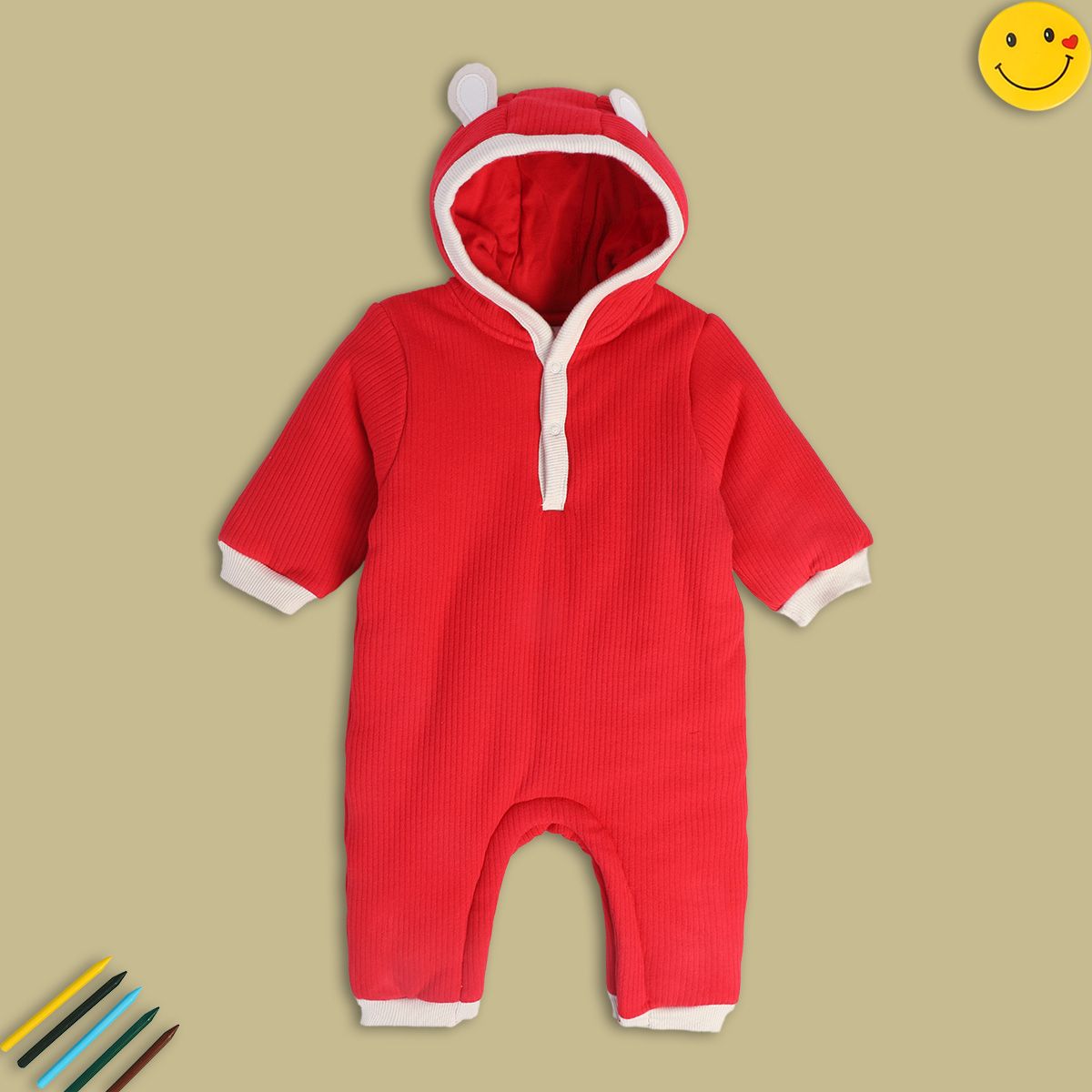 Boys Red Pack Of 1 Romper