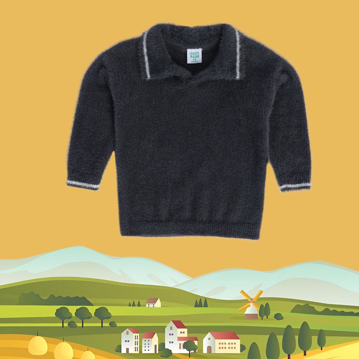 Boys Dark Grey Pack Of 1 Sweater