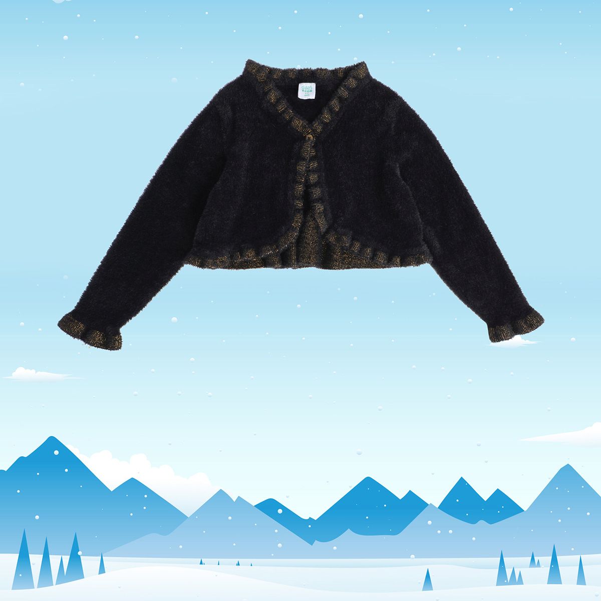 Girls Black Shrug