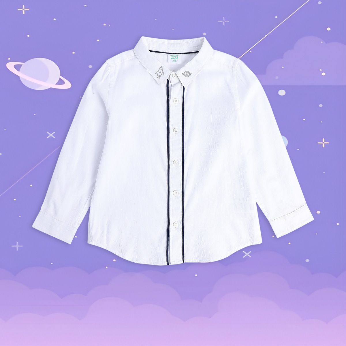 Boys White Pack Of 1 Shirt