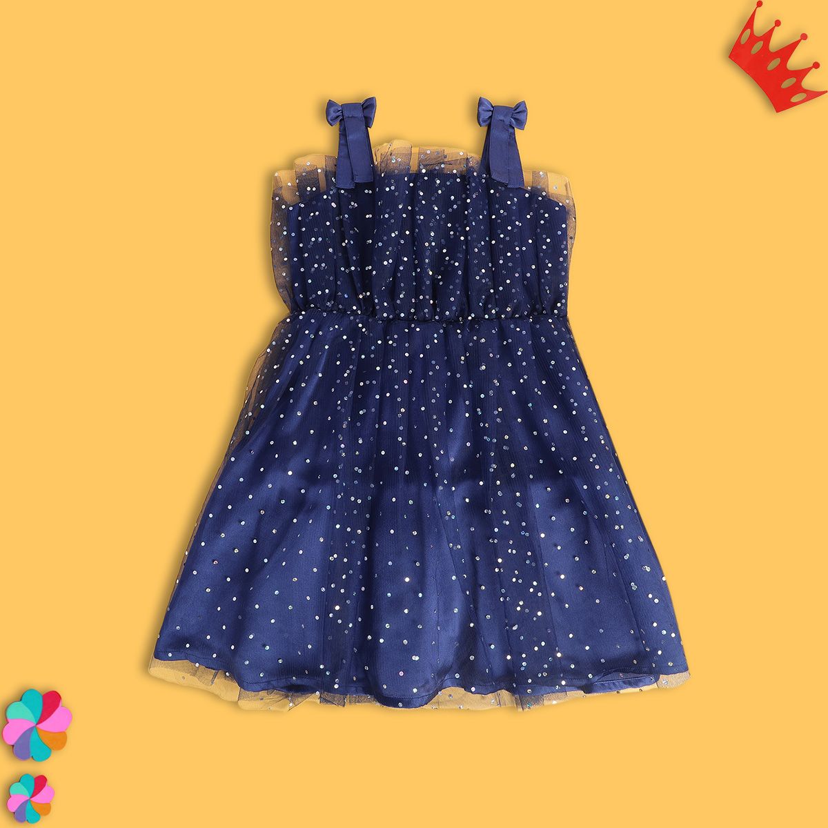 Girls Navy Pack Of 1 Dress